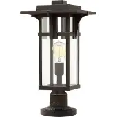 Elstead Lighting Elstead Manhattan Außen-Stehleuchte E27 Ölgeriebene Bronze IP44