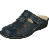 Finn Comfort Bequeme Pantolette Java, Damen, Ozean, Leder, NEU - Damenschuhe Pantolette / Zehentrenner, Blau