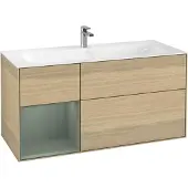 Villeroy & Boch V&B Waschtischunterschrank Wandbeleuchtung Finion 119,6x59,1cm, Reg li Oli. m Lac, Oa ven