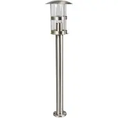 LINDBY Noemi Gartenleuchte H80 Stainless Steel - , Noemi, dimmbar, Metallisch, für Terrasse, Metall, Modern