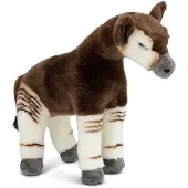 One for Fun Animigos Realistisches Okapi Kuscheltier 32 cm, allergikerfreundlich aus Polyacryl Polyester