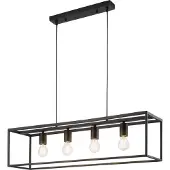 HPI Home Product Import GmbH Pendelleuchte - Schwarz - Metall - H 172 cm