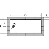 Duravit Tempano Duschwanne, Rechteck, Acryl, 1700x750mm, 720211000000001