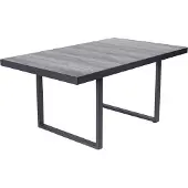 LC Garden Keramo Couchtisch Anthrazit / Aluminium
