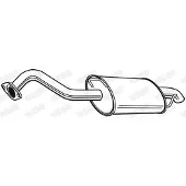 Walker 23369 Endschalldämpfer für TOYOTA COROLLA (ZZE12, NDE12, ZDE12) Auspuff
