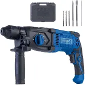 Scheppach Bohrhammer DH2260 - 230V 1050W | 3 Joule Schlagkraft | SDS-Plus | 26mm Bohrleistung Beton | 4in1 Funktion | 5500bpm | Variable Drehzahl
