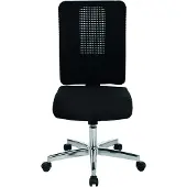 Topstar Bürodrehstuhl Open XT ohne Armlehne - schwarz Sicherheitsdoppelrollen für alle B.
