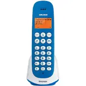 Brondi Adara, DECT-Telefon, Kabelloses Mobilteil, Freisprecheinrichtung, 20 Eintragungen, Anrufer-Identifikation, Blau, Weiß