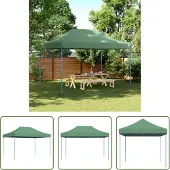 The Living Store Partyzelt Faltbar Pop-Up Grün 410x279x315 cm