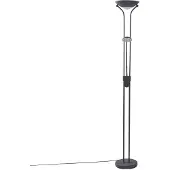 LINDBY LED-Standleuchte Josefin, schwarz, Leselicht, dimmbar
