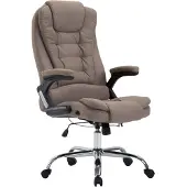 CLP Bürostuhl ergonomisch 150 kg belastbar Thor, Drehstuhl mit modernes Design taupe