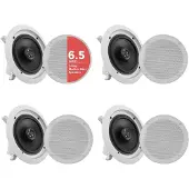 Pyle PDICBT266, 60 - 20000 Hz, 8 Ohm, Schwarz, Weiß