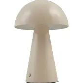 LINDBY LED Tischlampe Nevijo , dimmbar, creme / amber, für Wohn- / Esszimmer, Metall, Modern, LED Tischlampe