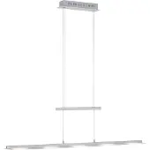 Selltec LED Pendellampe NELE 130 cm höhenverstellbar, CCT, dimmbar, Sensorschalter silber Wohnzimmer, Esszimmer, Küche