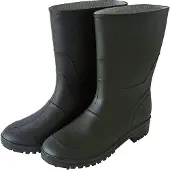 Car Mel Shoes Schwarze halbhohe Garten-Gummistiefel, wasserdicht und rutschfest, Größe 39