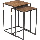 Natur24 Beistelltisch 2-er Set 40 x 60 cm