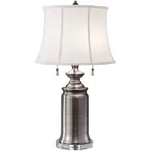 Elstead Lighting Elstead Stateroom Tischleuchte E27 2-fach Antikes Nickel