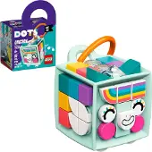 LEGO 41940 DOTS Taschenanhänger Einhorn Designspielzeug für Kinder, Schlüsselanhänger, Geschenkidee für Jungen und Mädchen ab 6, Kinderspielzeug