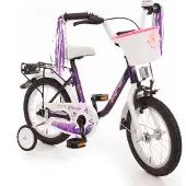 Bachtenkirch 14" Kinderfahrrad "EMPRESS" lila/weiß - mit tiefen Einstieg – Bachtenkirch