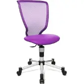 Topstar Drehstuhl Titan Junior - lila Sicherheitsdoppelrollen für alle Böden.