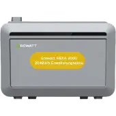 Growatt Powerness Balkonkraftwerk Speicher, NEXA 2000E 2048Wh Erweiterungsakku für NEXA 2000/NOAH2000 Balkonkraftwerke Speicher (0% MwSt)