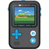 My Arcade My arcade, Tragbare Konsole 160 Retro Spiele 1,8" Display Gamer Mini Classic, Schwarz / Blau