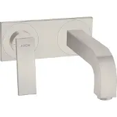 Hansgrohe Fertigmontageset AXOR CITTERIO f Unterputz-Einhebel-Waschtischmischer H Hebelgriff stainless steel optic