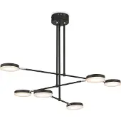 Maytoni Fad Pendelleuchte MOD070PL-L38B3K LED, Schwarz, aus Metall und Acryl, 3000K, 2200lm