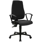 Topstar Bürodrehstuhl Maxx 500 schwarz-Teppichbodenrollen