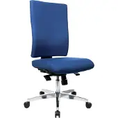 Topstar Bürodrehstuhl Light Star 20 ohne Armlehnen - blau Sicherheitsdoppelrollen für al.