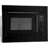 Bomann Einbaumikrowelle mit Grill und Heißluft | 60cm | inkl. Grillrost und Drehteller | 25L Einbau Mikrowellengerät | MWG 2216 H EB schwarz