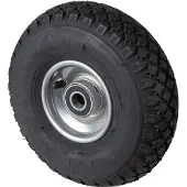 BS Rollen BS Luftrad C95, Rad-Ø 260 mm, Radbreite 85 mm, Tragkr. 170 kg, Kugellager, Lauffl. Gummi schwarz, Stollenprofil, Nabenlänge 50 mm, Achsloch-Ø 20 mm