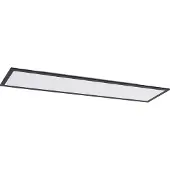 LINDBY LED-Panel Nelios, 120 x 30 cm, 4000K, schwarz, Metall