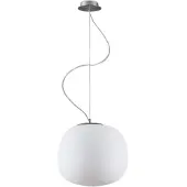 LINDBY Ginevra Pendelleuchte White - , dimmbar, Weiß, für Küche, Glas, Modern