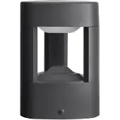 LUCANDE LED-Sockellampe Pirron, 20 cm, dreieckig, IP54