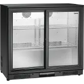 Bartscher Barkühlschrank 176 Liter 2 Schiebetüren 900 x 520 x 845mm
