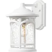 QUOIZEL Elstead Marblehead Außen-Wandleuchte E27 26cm Weiß IP44 Anti-Meerwasser