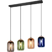 TRIO -Leuchten Pendelleuchte CORK BHT 90x150x15 cm bunt Hängelampe Hängeleuchte