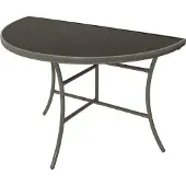 FRG Wandtisch Tisch halbrund Balkontisch aus Sicherheitsglas