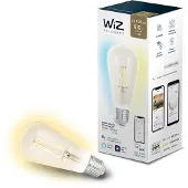 Wiz Filament E27 ST64 Klarglas Kolbenform LED-Leuchtmittel | steuerbar per App, Alexa, Google Home und IFTTT