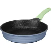 King Ø28cm Bratpfanne flach / ca. 6cm hoch NEW-WAVE Aluguss mit Keramikbeschichtung Innen: FUSION TI
