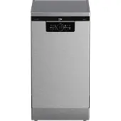 Beko BDFS26040XQ, Freistehend, Single (45 cm breit), Edelstahl, Tasten, Schublade, SelFit