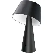 LINDBY LED-Solartischlampe Lirinor schwarz Kunststoff 13 cm