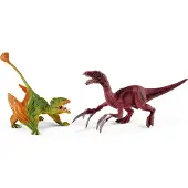 Schleich - Tierfiguren, Dimorphodon und Therizinosaurus, klein; 41425