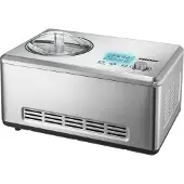 Unold 48876 Eismaschine Nobile, Edelstahl, 2 Liter, vollautomatischer selbstkühlender Kompressor, LCD-Display