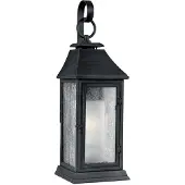 Elstead Lighting Elstead Shepherd Außen-Wandleuchte E27 49cm Dunkel verwittertes Zink IP44 Anti-Meerwasser