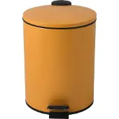 Spirella Kosmetikeimer 5 Liter Edelstahl mit Absenkautomatik und Inneneimer "Adelar" Badezimmer Mülleimer Softclose Abfalleimer Sun Gelb