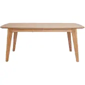 Miliboo - Skandinavischer Esstisch ausziehbar Eichenfurnier B 180-230 cm FIFTIES