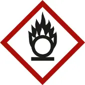 Nvent hoffman Gefahrstoffsymbol Flammeüber Kreis, Typ: 03015