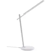 LINDBY LED-Schreibtischleuchte Valtorin, weiß, Kunststoff